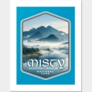 Misty Mountains National Park Posters and Art